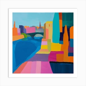 Abstract Travel Collection Paris France 2 Art Print