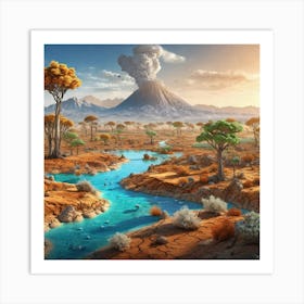 Desert Landscape 20 Art Print