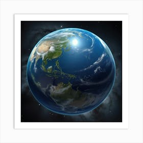 Earth From Space 8 Art Print