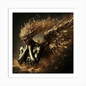 Golden Angel 8 Art Print