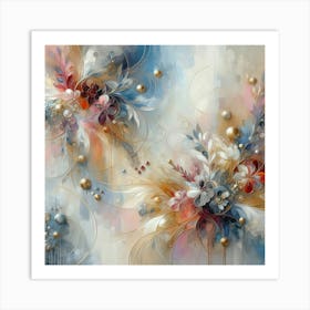 Abstract Floral Painting 8 Art Print