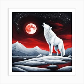 Howling Wolf Art Print