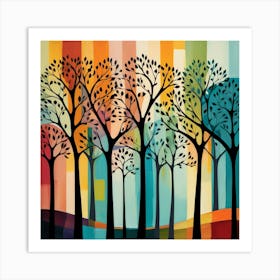 Trees In The Sky 4 Art Print