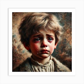 Boy Crying Art Print