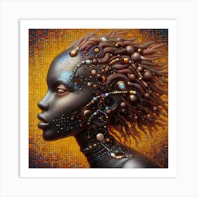 Futuristic Woman 24 Art Print