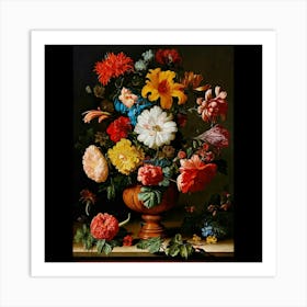 Flowers In A Vase 5 Art Print