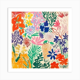 Flowers Painting Matisse Style 7 Art Print
