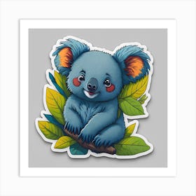 Koala Sticker 8 Art Print