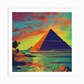 Pyramids Of Giza 4 Art Print