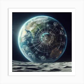 Earth In Space 39 Art Print