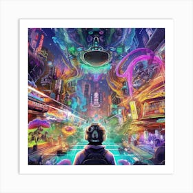 Cyberpunk City Art Print