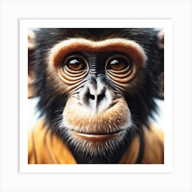 Chimpanzee Portrait Art Print