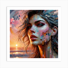 Portrait Artwork 64 Art Print