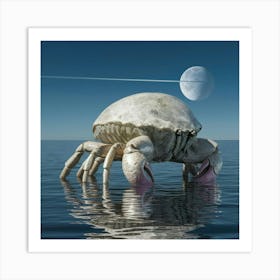 Crab In The Water 7 Art Print