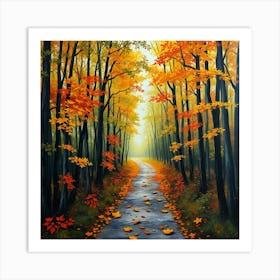 Autumn Path 3 Art Print