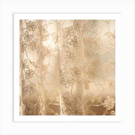 Lace Curtains Art Print