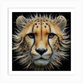 Cheetah Head Art Print