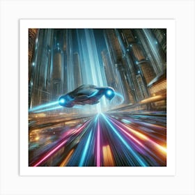 Futuristic City 1 Art Print