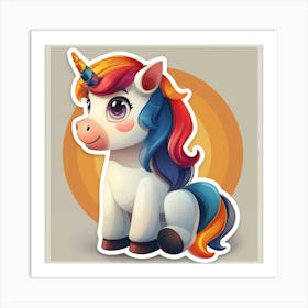 Unicorn Sticker 59 Art Print