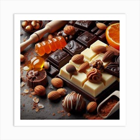 White and black chocolate 2 Art Print