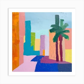 Abstract Travel Collection Marrakech Morocco 4 Art Print