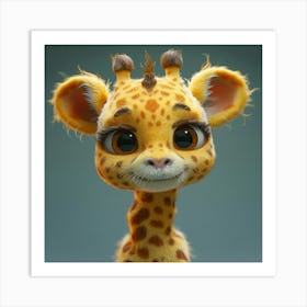 Baby Giraffe 2 Art Print