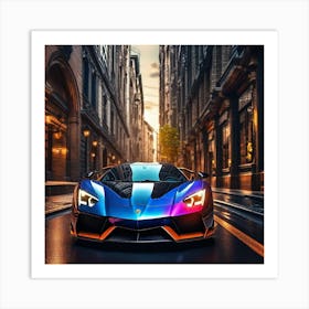 Lamborghini Huracan 37 Art Print