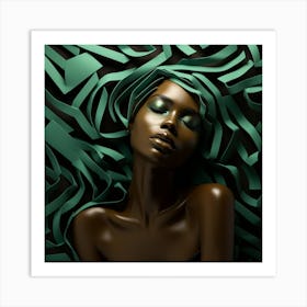 Beautiful African Woman Art Print