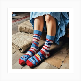 Looking For My Socks Art Print 2 Art Print