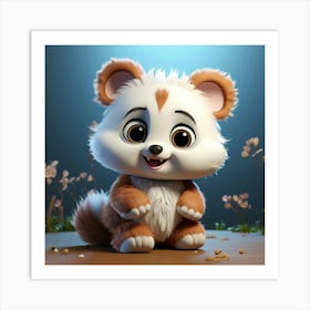 Cute Little Teddy Bear Art Print