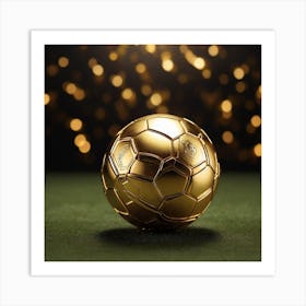 A golden ball Art Print