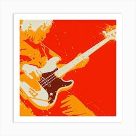 Rock and Roll Guitarist Art Print