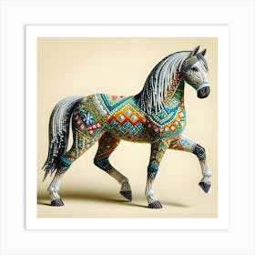 Beaded Horse 1 Art Print