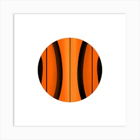 Orange Tiger Art Print