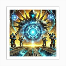 A Futuristic And Intense Depiction Of The Anchorpo Art Print