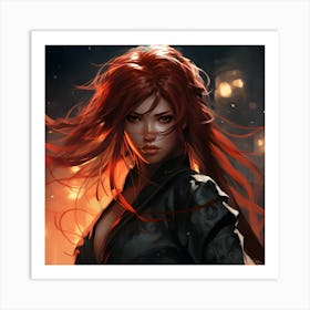 Red Haired Girl 1 Art Print