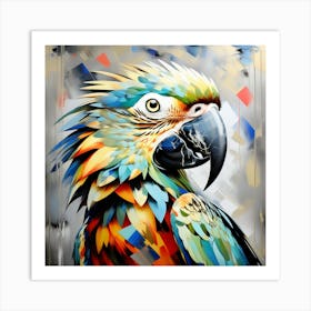 Parrot of American Grey 4 Art Print