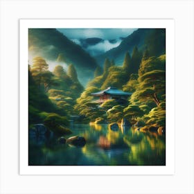 Japanese Landscape Art Print