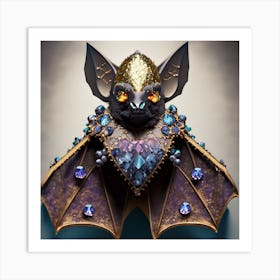 Bat With Jewels Art Print