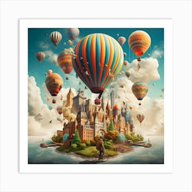 Hot Air Balloons Art Print