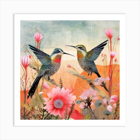 Bird In Nature Hummingbird 3 Art Print