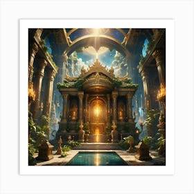 Temple In The Sky Art Print