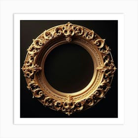 Gold Frame Art Print