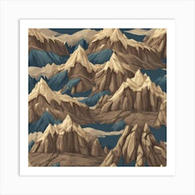 Mountain Range 1 Art Print