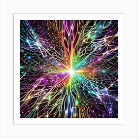 Psychedelic Starburst Art Print