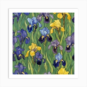 Irises, Vincent Van Gogh 2 Art Print