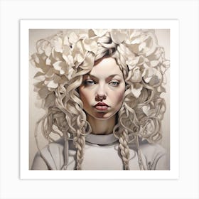 Leonardo Diffusion Xl Contemporary Visions Showcases White Wom 0 Art Print