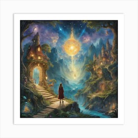 Fairytale Art print paintings Art Print