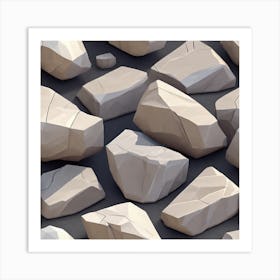 White Rocks Art Print