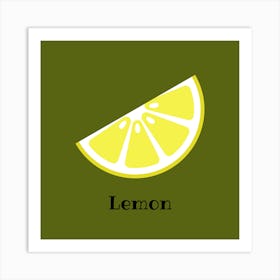 Slice of Lemon Art Print